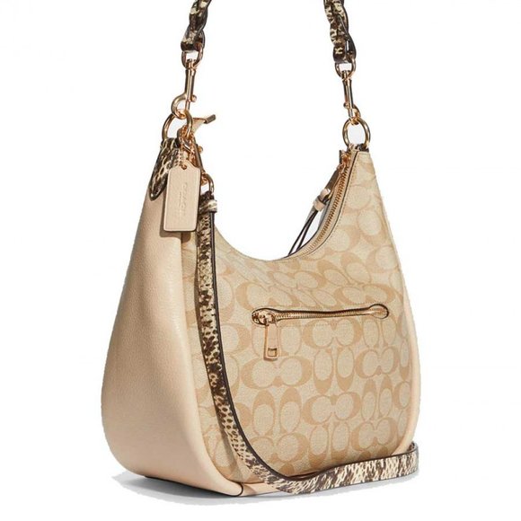 NWT COACH Jules Hobo In Signature Canvas $450 C9191 - Picture 5 of 5